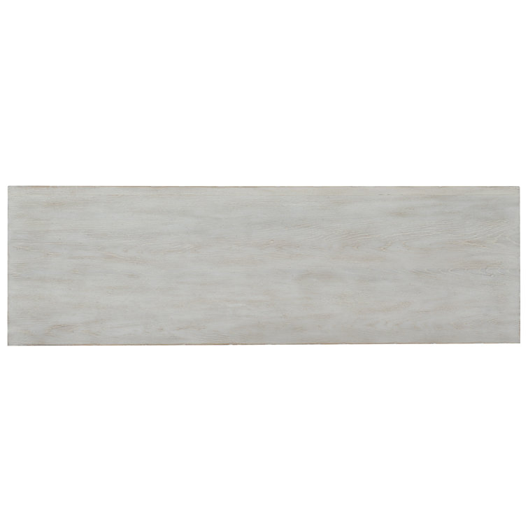 White Handcrafted 58'' Sideboard with Gold Metal Legs