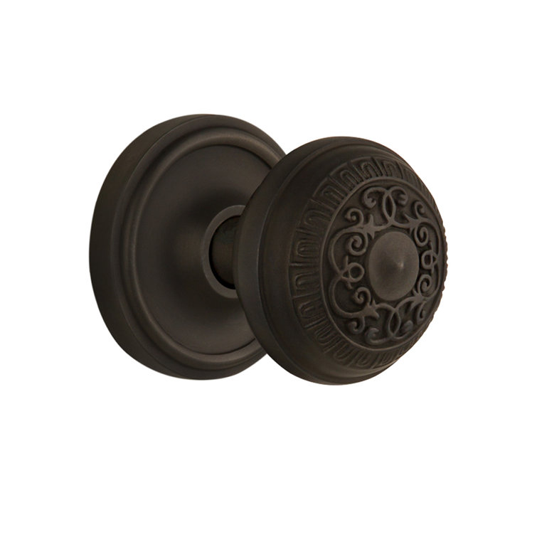 Oil-Rubbed Bronze Classic Rosette Egg & Dart Door Knob