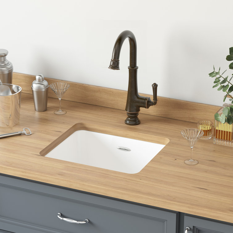 Delancey 18'' White Cast Iron Drop-In Kitchen Sink
