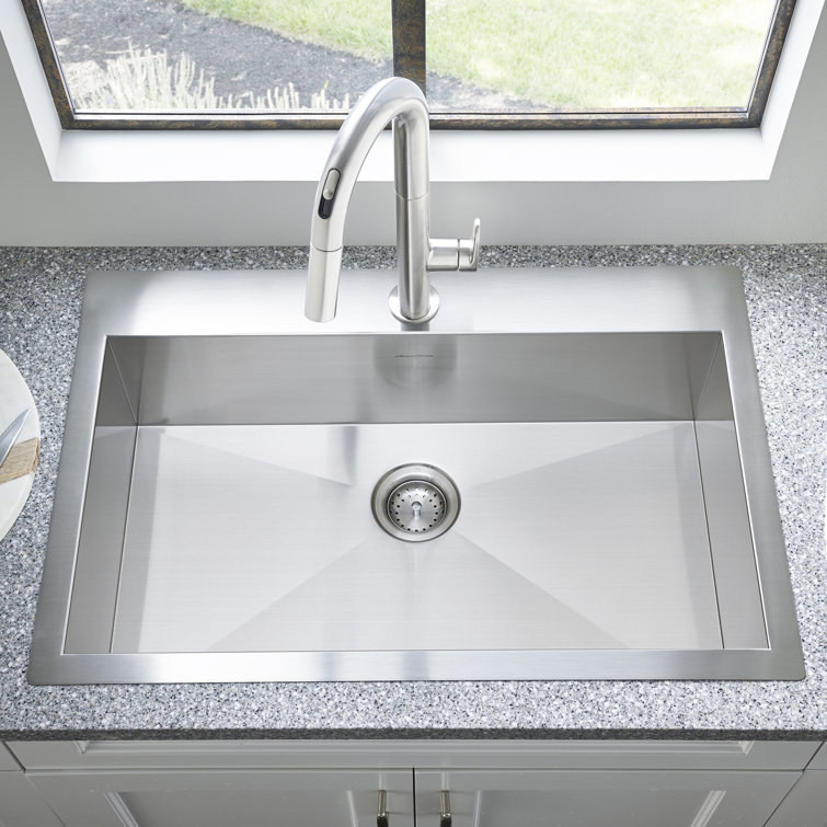 Edgewater 33'' Stainless Steel Drop-In Farmhouse Kitchen Sink