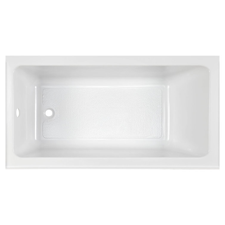 Studio 60'' White Acrylic Alcove Soaking Bathtub