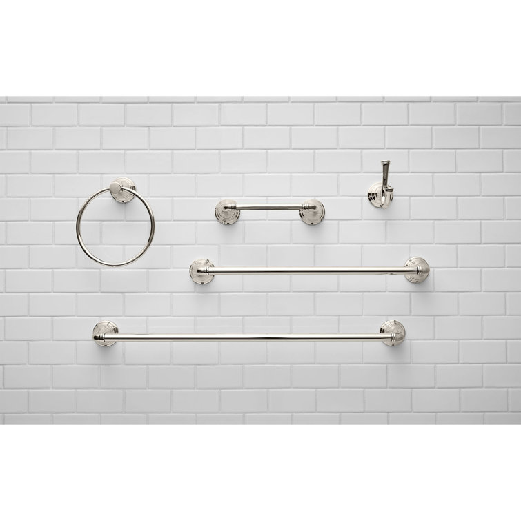 Polished Nickel Wall Mounted Towel Ring