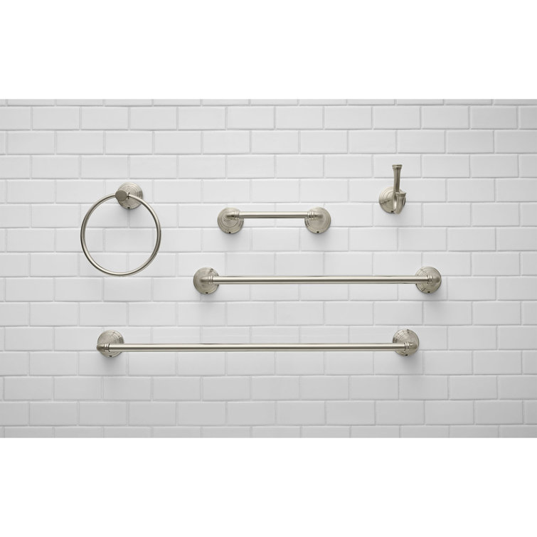 Delancey Brushed Nickel Double Robe Hook