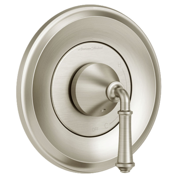 Brushed Nickel Wall-Mounted Lever Valve Trim Kit