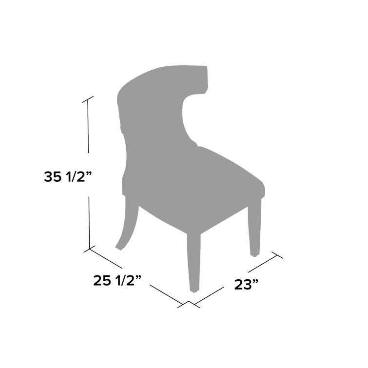 Taupe Brown Parsons High-Back Upholstered Side Chair