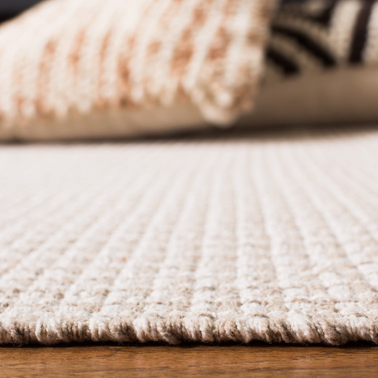 Ithaca Cream Braided Wool and Viscose 8' x 10' Rug