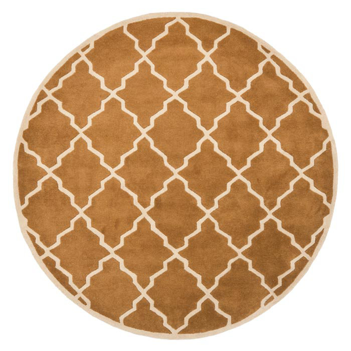 Hand-Tufted Artisan Wool Square Rug in Blue, 2' x 3'