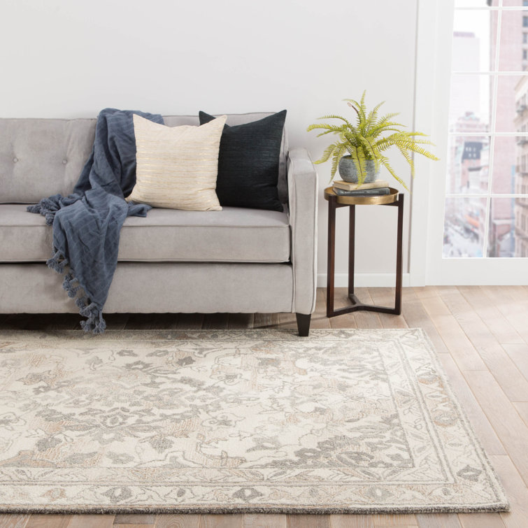 Bristol 9' x 12' Gray Wool Handmade Tufted Rug