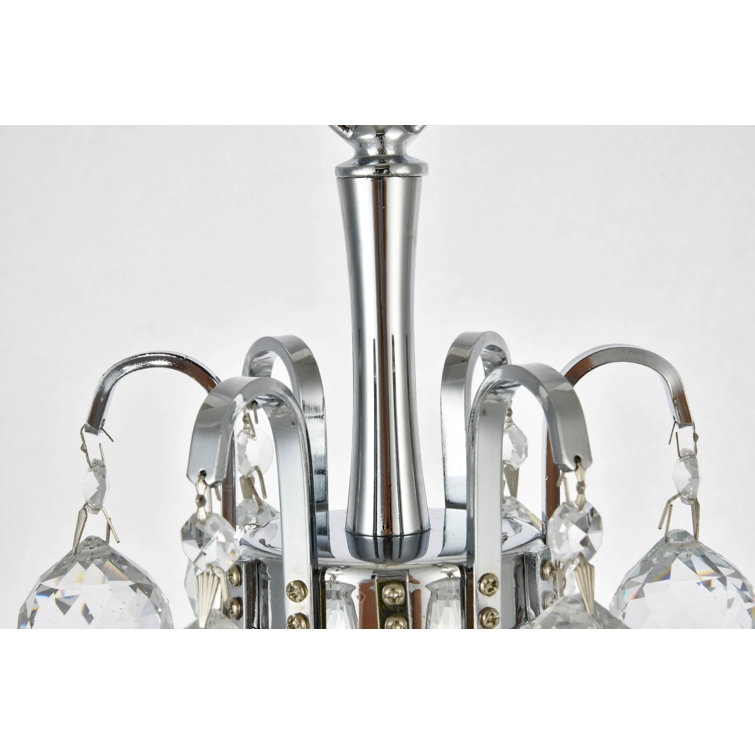 Toureg 12" Chrome Pendant with Royal Cut Clear Crystals