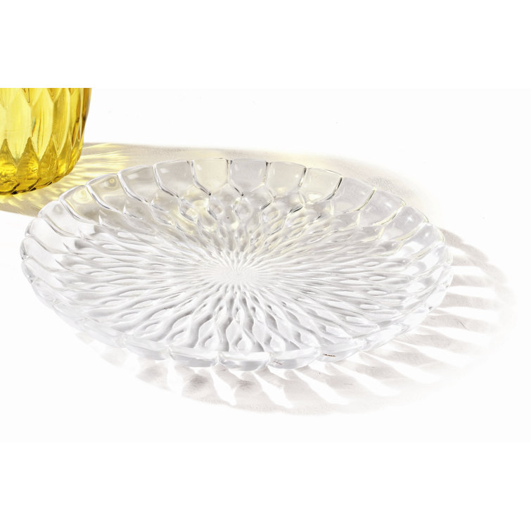 Crystal Textured Decorative Outdoor Dining Plate