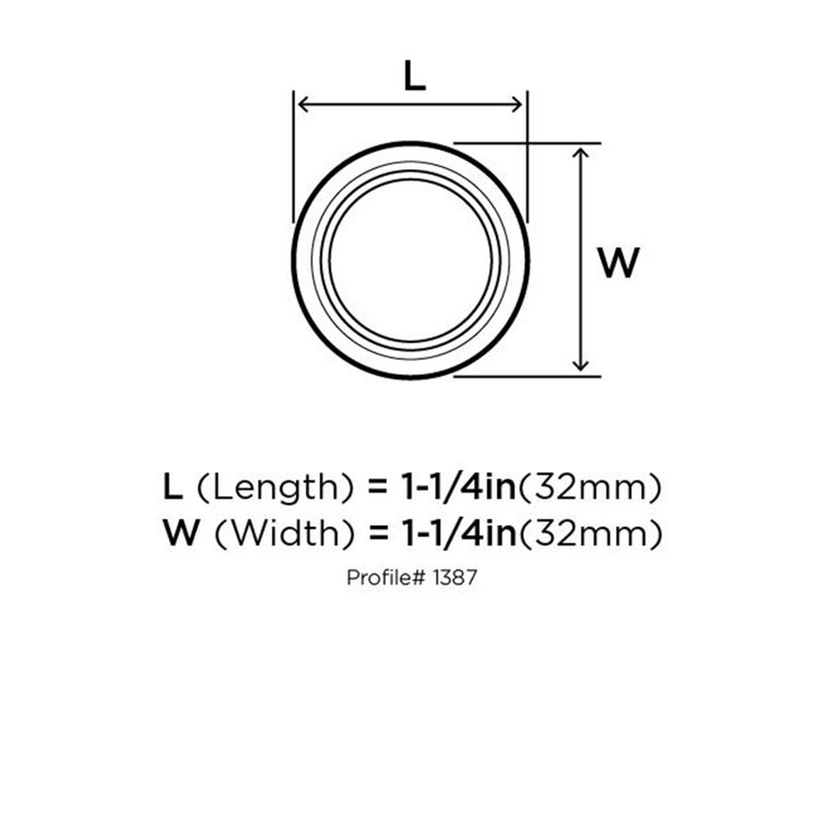 Polished Chrome Round Traditional Cabinet Knob with Mounting Hardware
