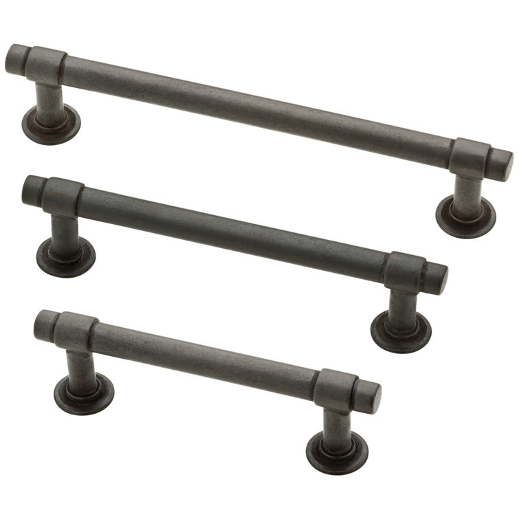 Soft Iron 5-Inch Industrial Bar Pull with Mounting Hardware
