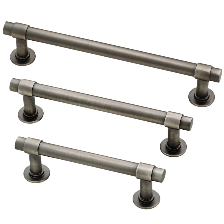 Heirloom Silver 4" Brushed Nickel Bar Pull with Mounting Hardware