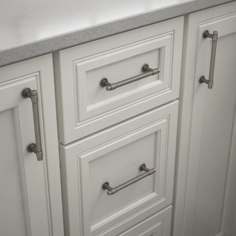 Heirloom Silver 4" Brushed Nickel Bar Pull with Mounting Hardware