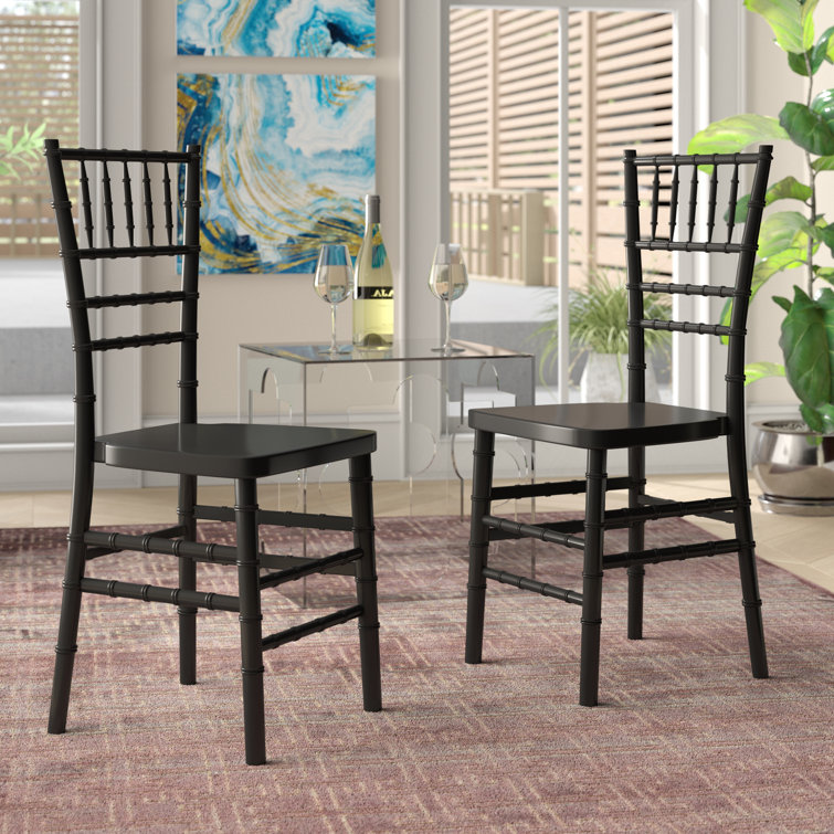 Elegant Black Resin Chiavari Stacking Chair for Events