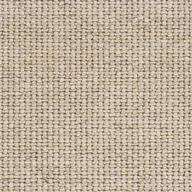 Ivory Flatweave Wool Blend Rectangular Rug