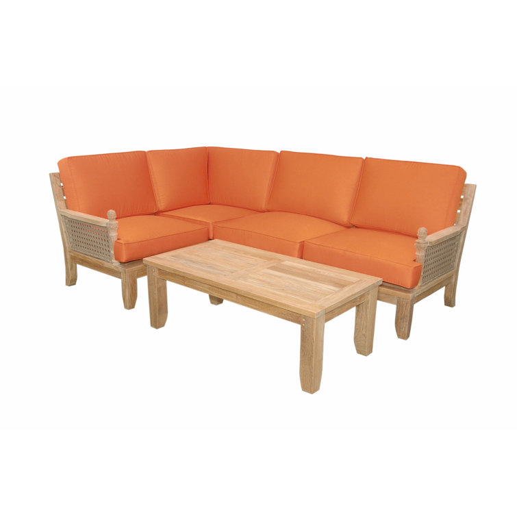 Anderson Teak Luxe 5-Piece Modular Set with Sunbrella Cushions