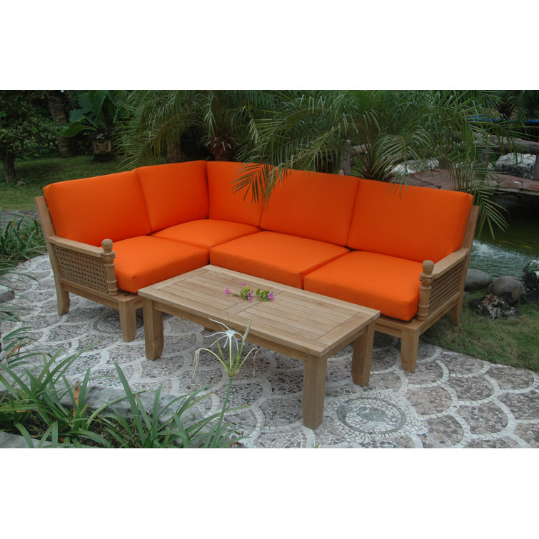 Anderson Teak Luxe 5-Piece Modular Set with Sunbrella Cushions