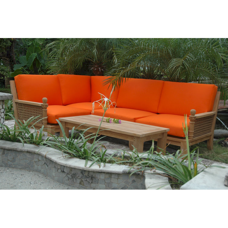 Anderson Teak Luxe 5-Piece Modular Set with Sunbrella Cushions