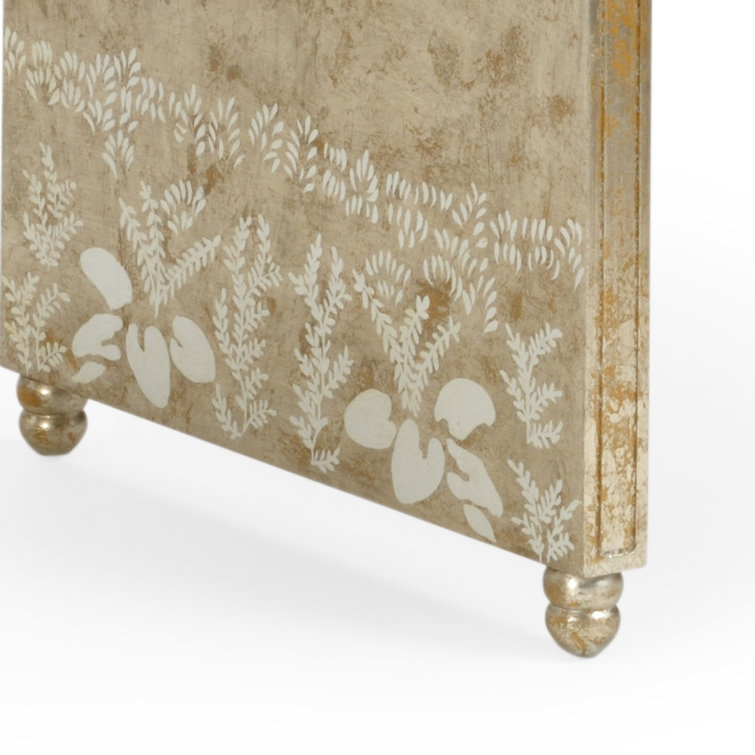 Chelsea House Hong Kong Antique Gold & Silver Leaf Wood Coffee Table
