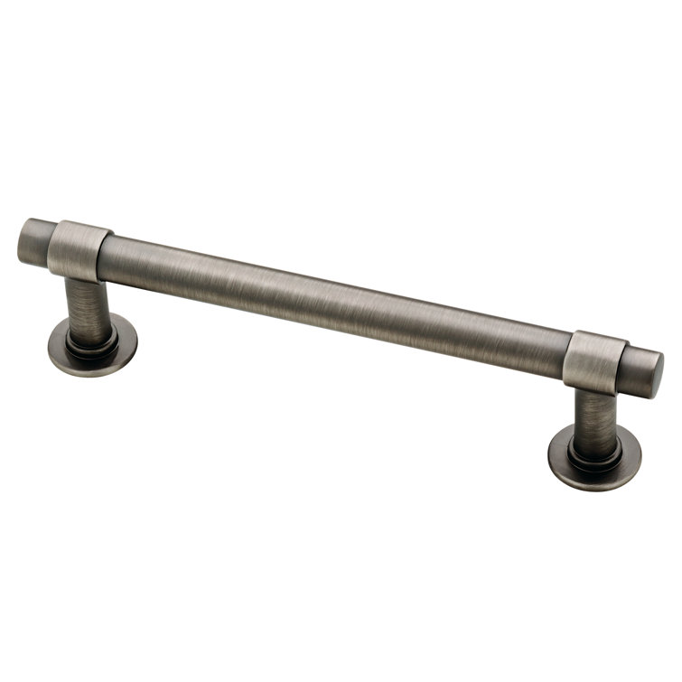 Heirloom Silver 4" Brushed Nickel Bar Pull with Mounting Hardware
