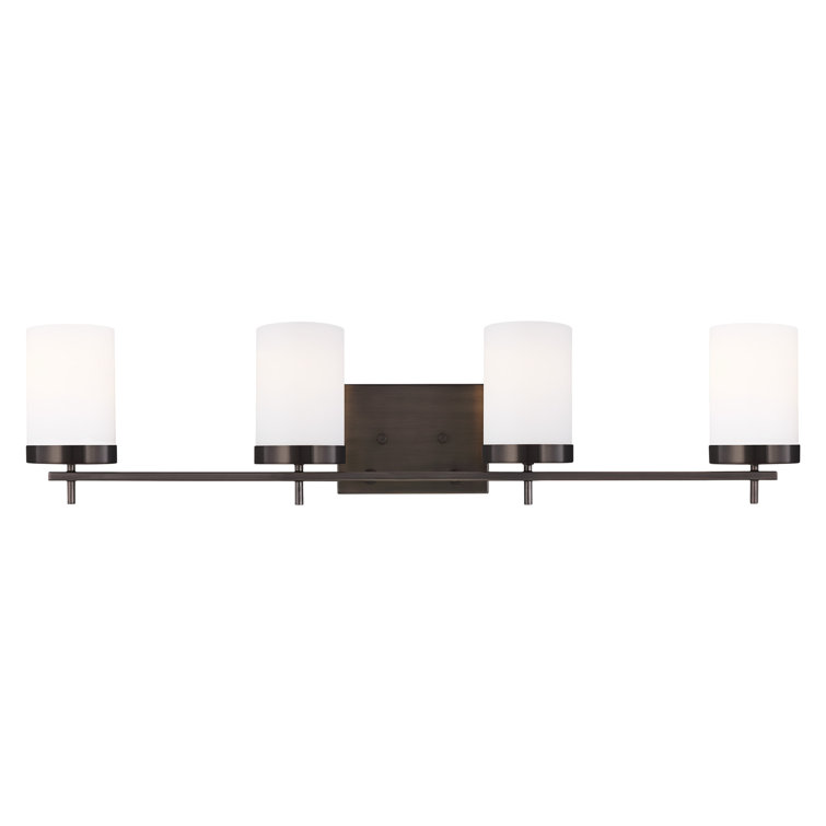 Zire 4-Light Cylinder Vanity Light in Brushed Oil Rubbed Bronze