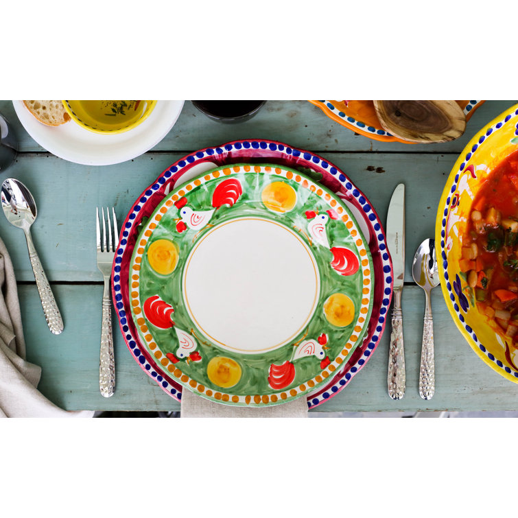 Gallina Hand-Painted Ceramic Dinner Plate, 10 Inch