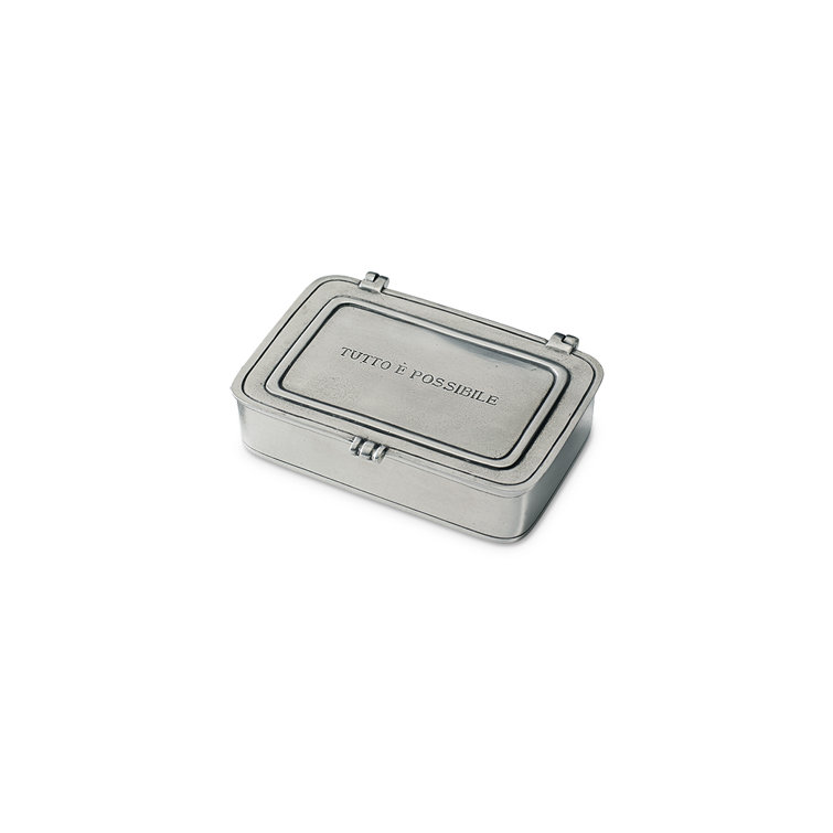 Large Handmade Pewter Decorative Box