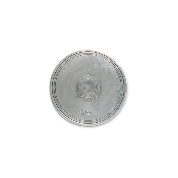 Classic European Pewter Round Bottle Coaster
