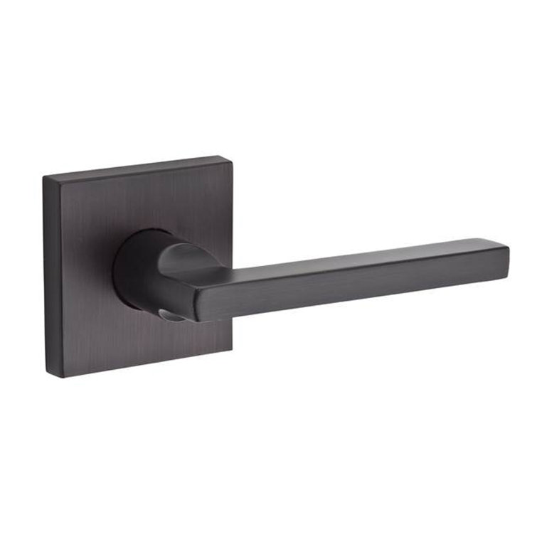 Venetian Bronze Brass Half Dummy Door Lever with Rustic Rose