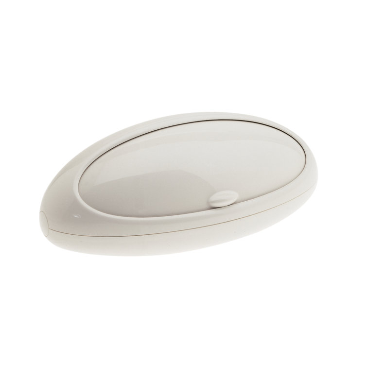 White Thermoplastic Resin Oval Bread Bin