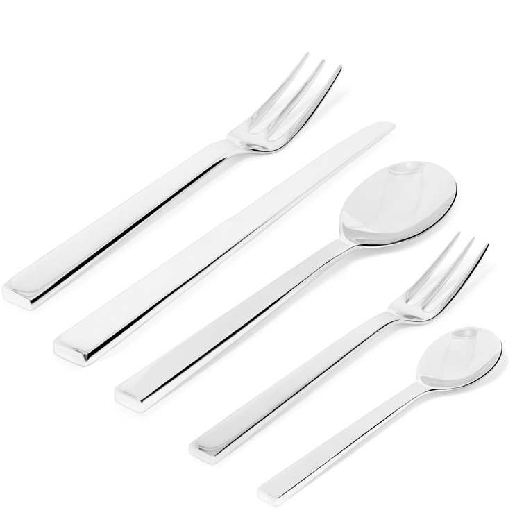 Alessi Alessi Santiago Stainless Steel Flatware Set