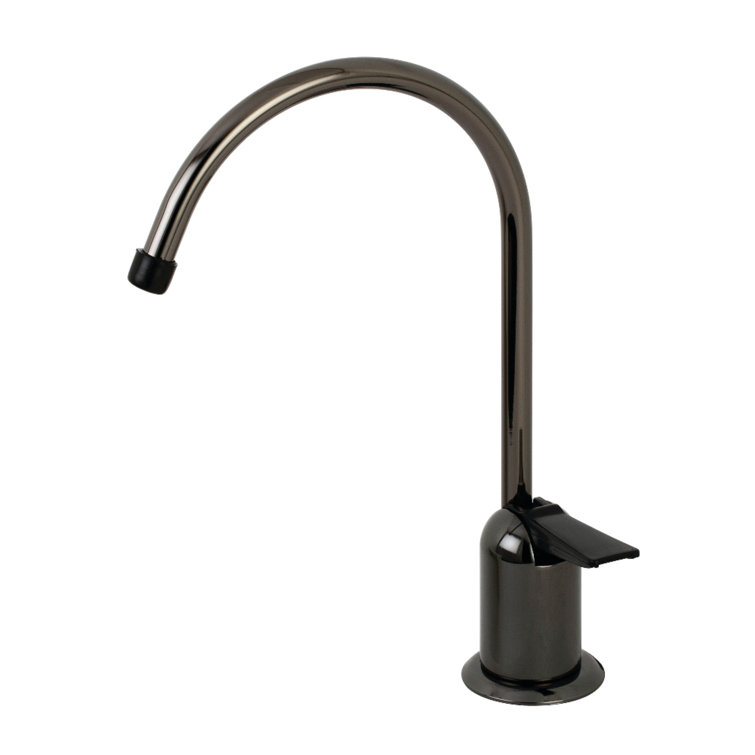 Black Stainless Steel Single-Handle Water Filtration Faucet