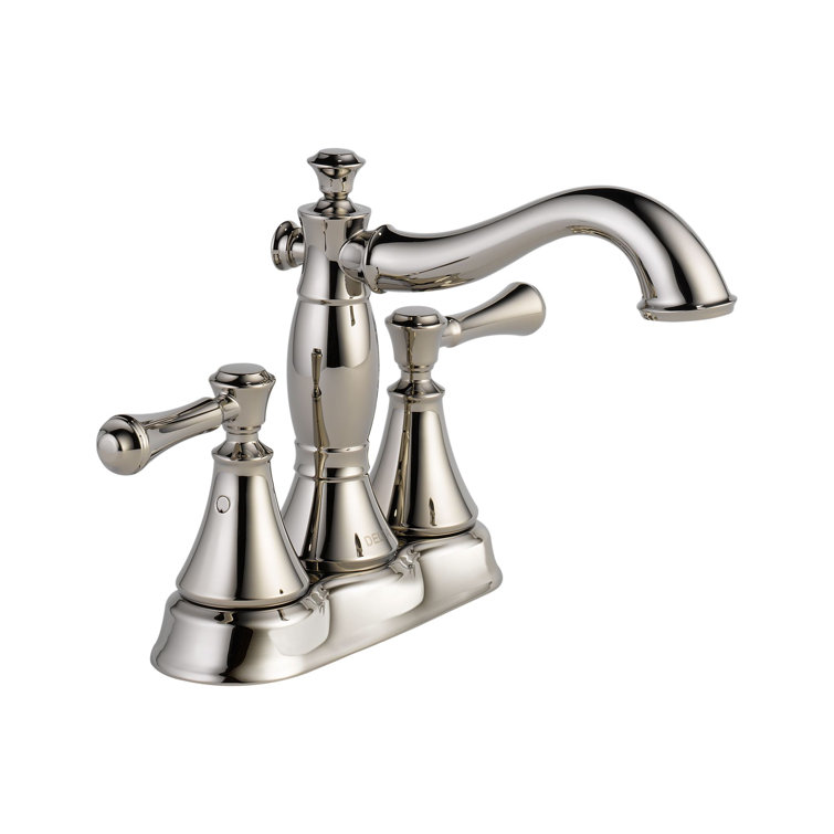 Classic Elegance 6'' Nickel Brass Centerset Bathroom Faucet