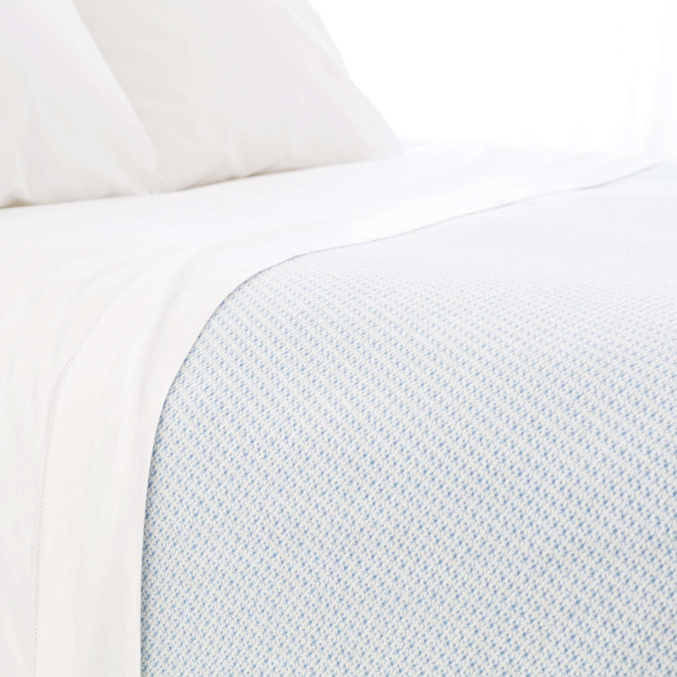 King Size Blue Knitted Cotton Fleece Blanket