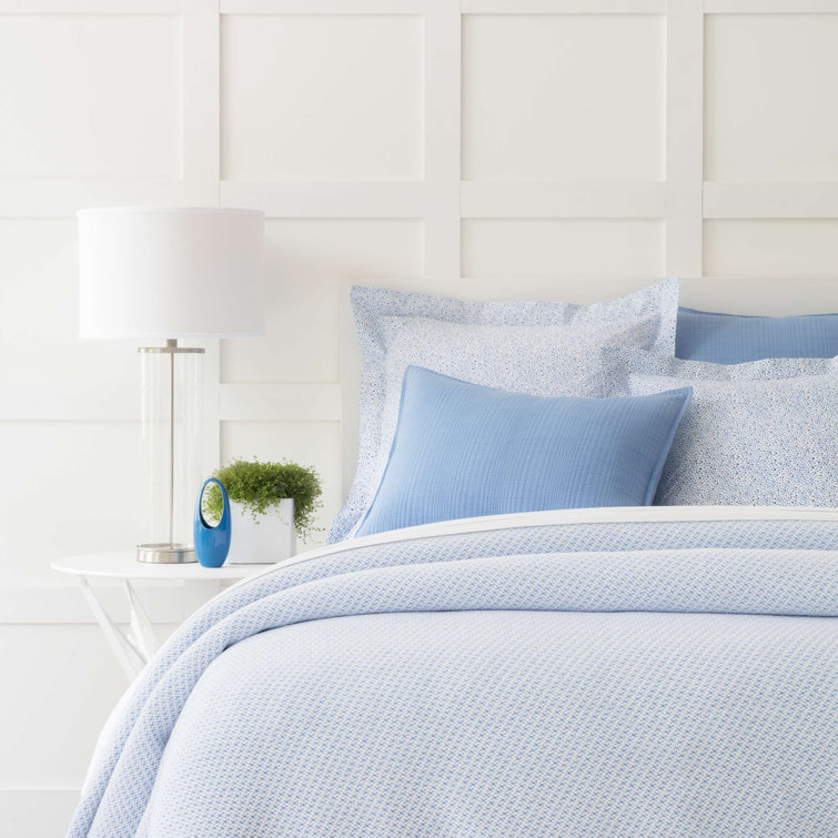 King Size Blue Knitted Cotton Fleece Blanket