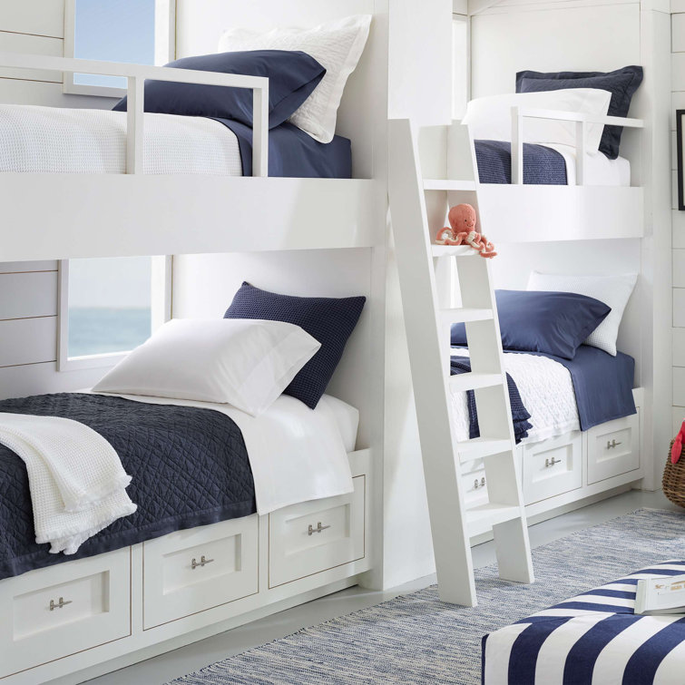 Linen White Reversible Cotton Full/Queen Quilt Set