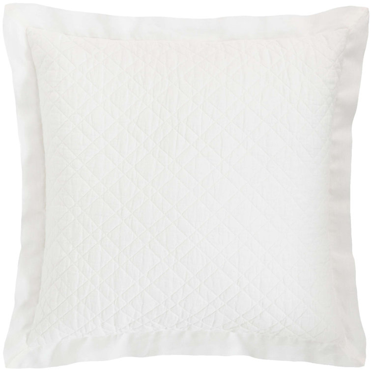 King Slipper Pink Quilted Cotton Sham
