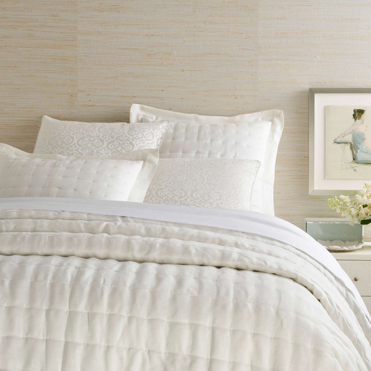 Brussels Ivory King Cotton Reversible Quilt Set