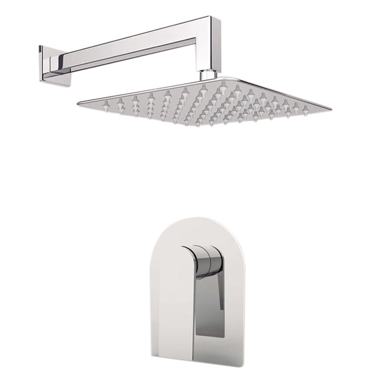 Chrome Wall Mounted Havana Shower Faucet with Rough-in Valve