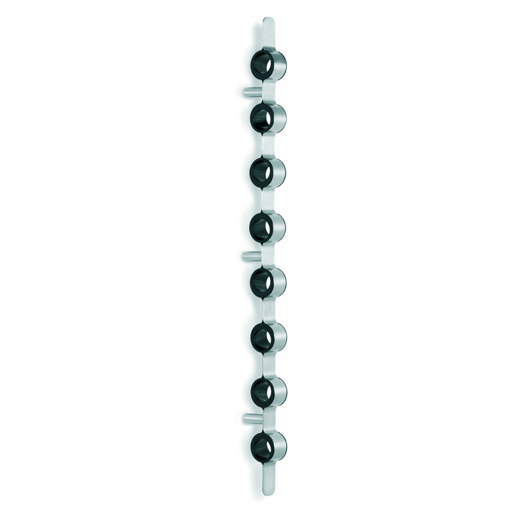 Stainless Steel Wall Mounted 8-Bottle Wine Rack