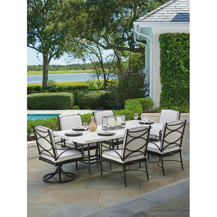 Black Transitional Rectangular Formal Dining Table