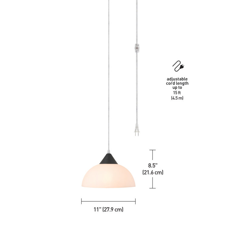 Finn 11" Dark Bronze Globe Pendant with Frosted Shade