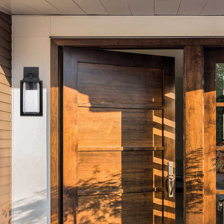 Black Matte Metal Cylinder LED Wall Sconce