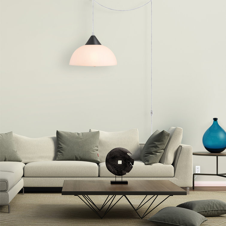 Finn 11" Dark Bronze Globe Pendant with Frosted Shade