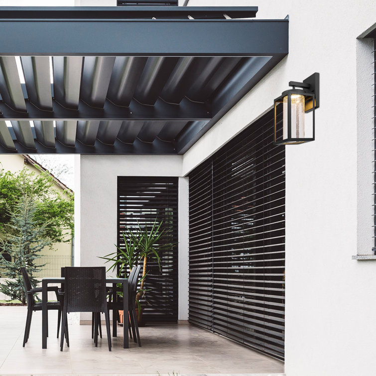 Black Matte Metal Cylinder LED Wall Sconce