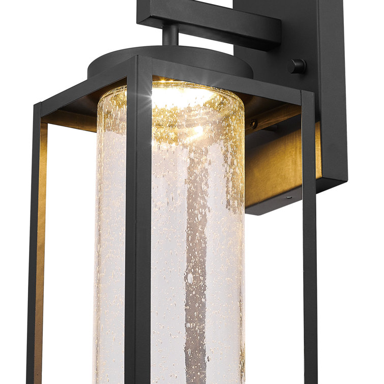 Black Matte Metal Cylinder LED Wall Sconce