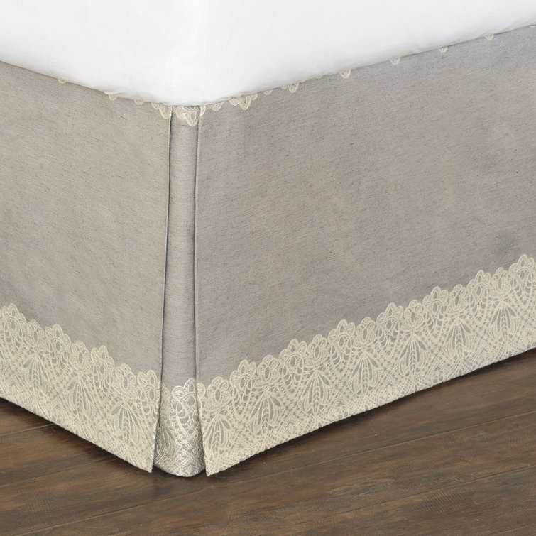 California King Beige Linen Damask Duvet Cover Set