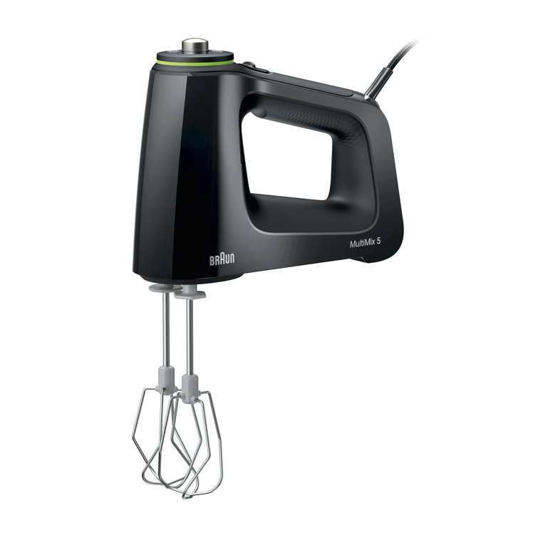Braun Black 9-Speed Hand Mixer with Stainless Steel Attachments
