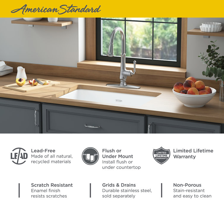 Delancey 30'' White Cast Iron Drop-In Farmhouse Sink